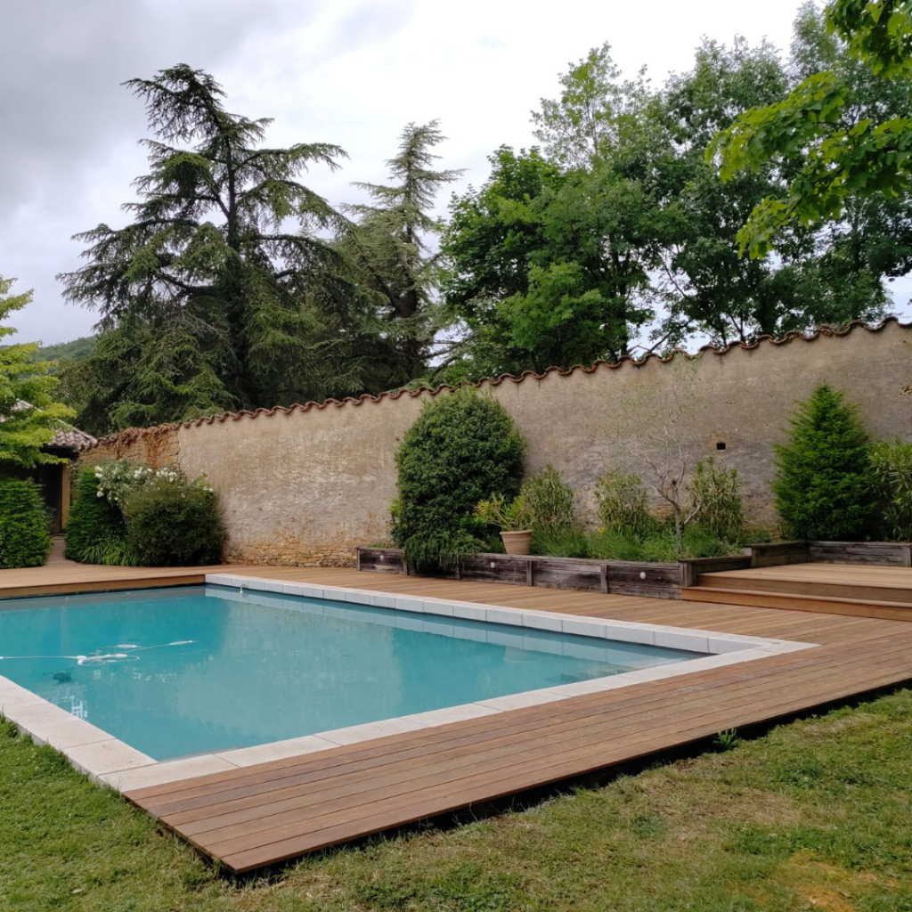 Terrasse en boise exotique en ipé
